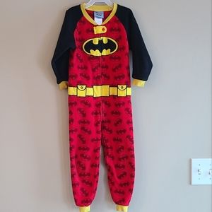 Fleece batman zip up footless sleeper/footie